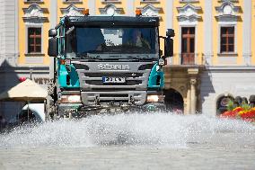 SCANIA sprinkler truck, detail