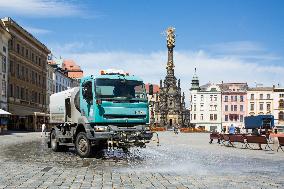 SCANIA sprinkler truck, detail