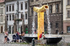 fountain Angel, Square of the Republic, Pilsen