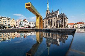 fountain Camel, Square of the Republic, Pilsen
