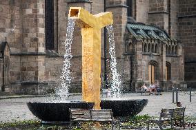 fountain Angel, Square of the Republic, Pilsen