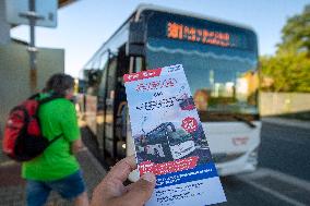 Bus line that will cross the Czech, German and Polish borders