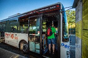 Bus line that will cross the Czech, German and Polish borders