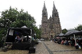 Roma Holocaust victims commemorative event at Namesti Miru