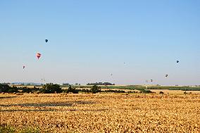 hot air balloon, balloons