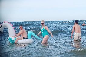 Beach in the Stegna village at the Baltic sea coast