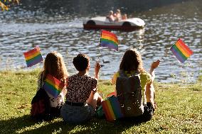 Prague Pride festival, LGBT flag