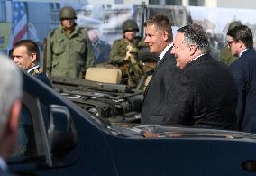 ROMAS PETRICEK, MIKE POMPEO, Patton Memorial Pilsen, Czech flag