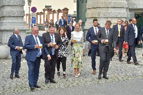 MIKE POMPEO, STEPHEN B. KING, VACLAV BERKA, SUSAN POMPEO, IVA PETRICKOVA, TOMAS PETRICEK, PAVEL SEMIK, beer, Pilsen, Pilsner Plzensky Prazdroj brewery