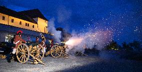 Spilberk International Music Festival, Spilberk Castle, cannon, cannons, shot, shooting