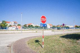 D-Marin Dalmacija, marina, traffic sign, EXIT