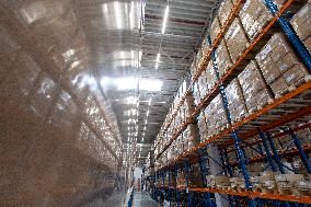 police depository, anti-coronavirus protective devices, storage, warehouse