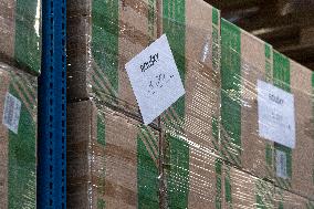 police depository, anti-coronavirus protective devices, storage, warehouse