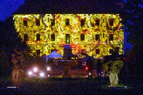 Castle Bonfire Night at Valec castle, video mapping