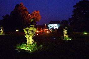 Castle Bonfire Night at Valec castle, video mapping