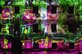 Castle Bonfire Night at Valec castle, video mapping