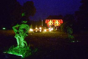 Castle Bonfire Night at Valec castle, video mapping