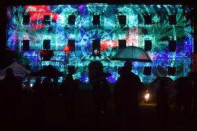 Castle Bonfire Night at Valec castle, video mapping