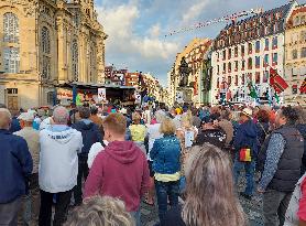 Rally of PEGIDA in Dresden