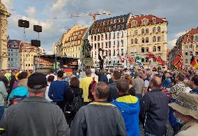 Rally of PEGIDA in Dresden