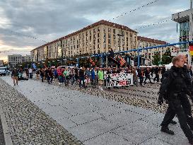 Rally of PEGIDA in Dresden