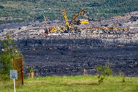 Greenpeace CR, Vrsany lignite mine, protest