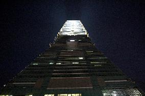 the tallest building in Taiwan, currently the 101-story Taipei 101, skyscraper
