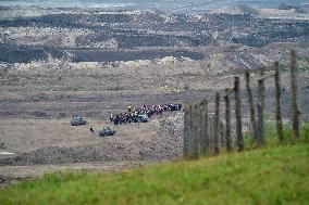 environmental activists, Vrsany lignite mine,