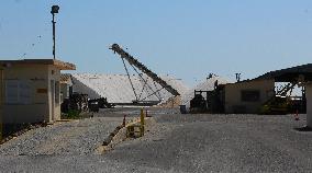 Salt works Kitros, production, Greece, salina