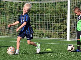 Children, boy, boys, soccer, football, training session, ball