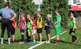 Children, boy, boys, soccer, football, training session, ball