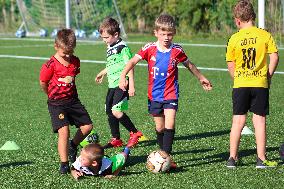 Children, boy, boys, soccer, football, training session, ball