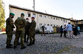 Old peopleｴs home Humpolec, Czech Republic, army, soldiers, help