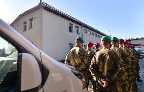 Old peopleｴs home Humpolec, Czech Republic, army, soldiers, help