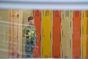 pupil, school, face mask, coronavirus, COVID-19, Prague