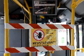 Public transport, Prague, coronavirus