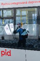 SOR NB 12 bus in new colors of the Prague Integrated Transport (PID)