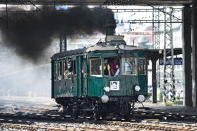 Komarek steam engine train, Prague Railway Day
