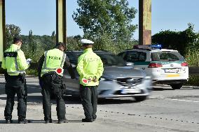 Border control in Stary Hrozenkov, Drietoma