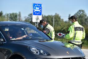 Border control in Breclav Kuty