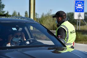 Border control in Breclav Kuty