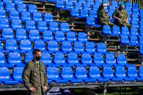 NATO Days and Czech Military Air Forces Days 2020, Czech soldiers with protective face masks, mask, soldier