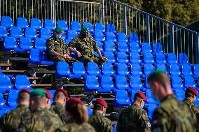 NATO Days and Czech Military Air Forces Days 2020, Czech soldiers with protective face masks, mask, soldier