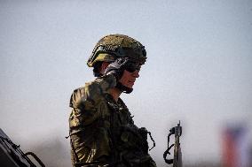 NATO Days and Czech Military Air Forces Days 2020, 7th Mechanised Brigade, soldier, salute