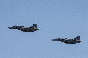 NATO Days and Czech Military Air Forces Days 2020, JAS-39 Gripen fighter aircraft, plane