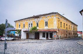 the ruin of former hotel Bila Ruze (White Rose)