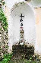 A miracle spring by pilgrimage chapel of Mary of Klatovy - Grantl