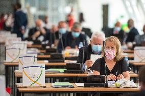 Representatives of the South Bohemian Region, face mask, COVID-19, coronavirus