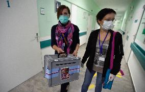 Czech regional and Senate elections, Zlin, hospital