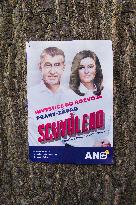 Andrej Babis and Jaroslava Pokorna Jermanova, ANO poster, leaflet
